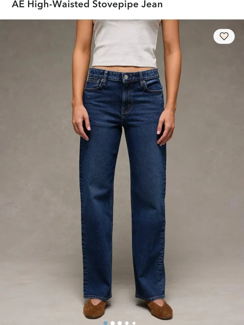 American Eagle Outfitters High-Rise Stovepipe Jeans - Darkest Dazzler